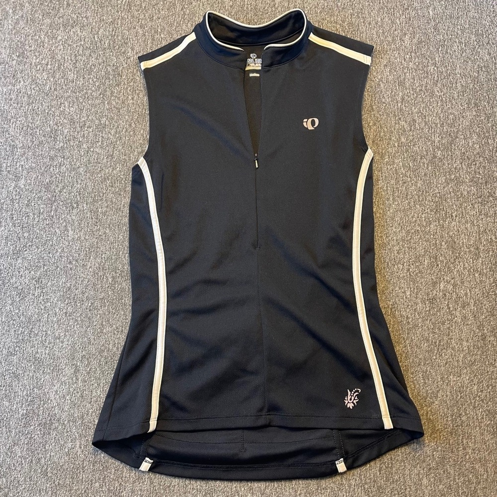 Pearl Izumi Select Cycling Sleeveless Top Women's Medium Black White Accents